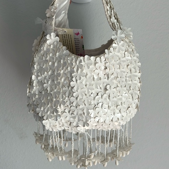 Handcrafted In India | Floral Beaded Handbag - Picture 1 of 8